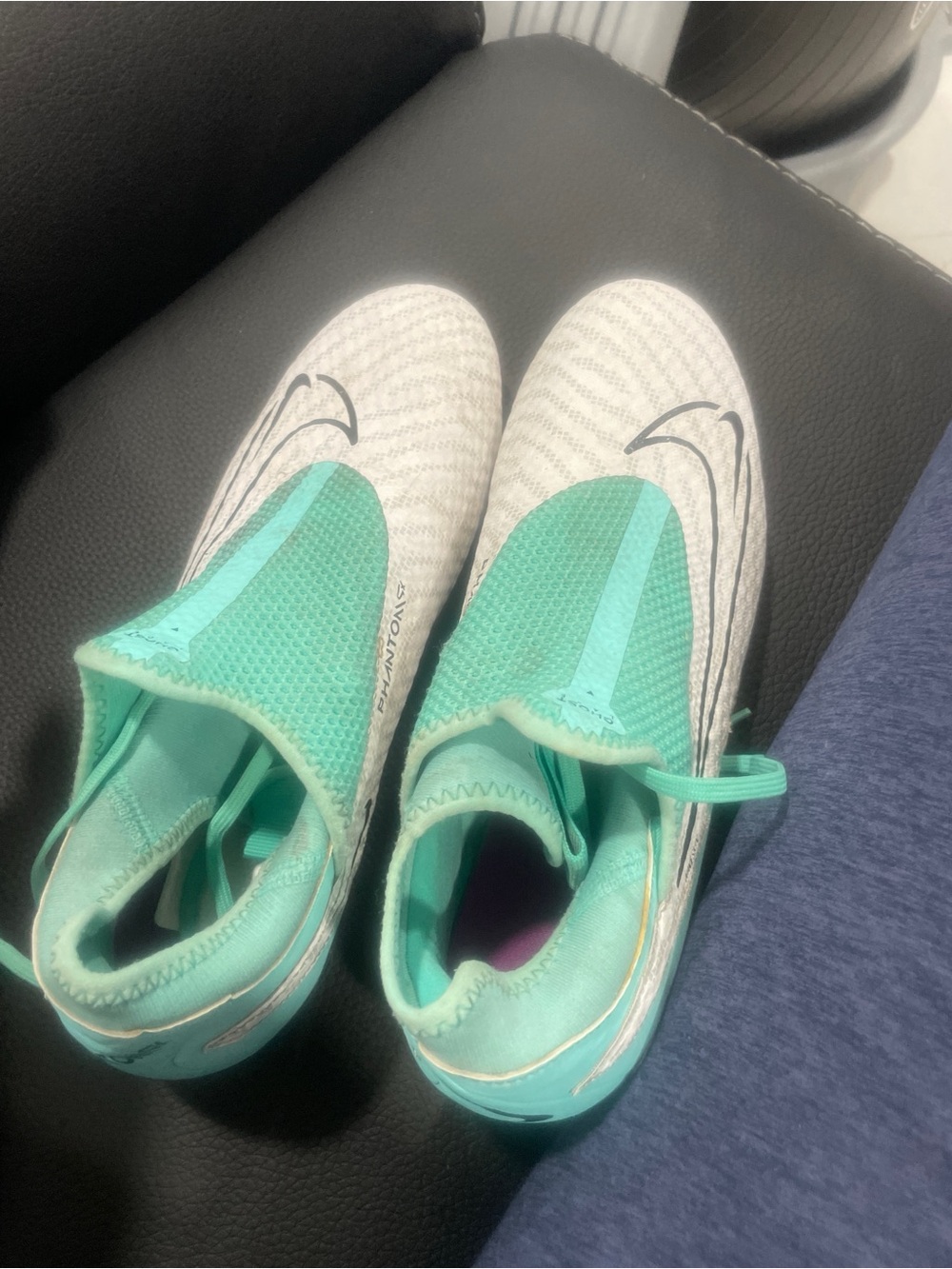 Nike Phantom GX Elite DF FG Cleats Size 8 Barely Volt White Ghost Laces $275 MSR